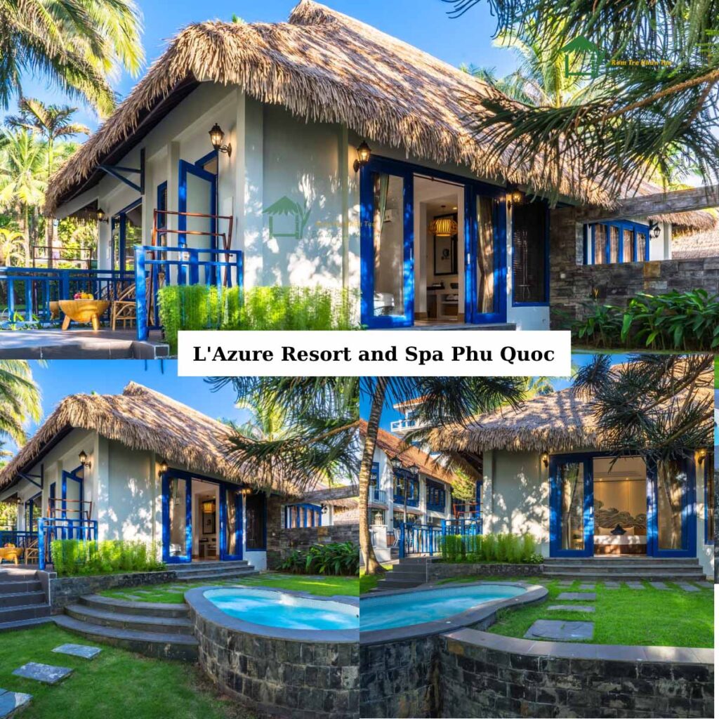 Resort sử dụng mái lợp rơm nhân tạo tại Phú Quốc