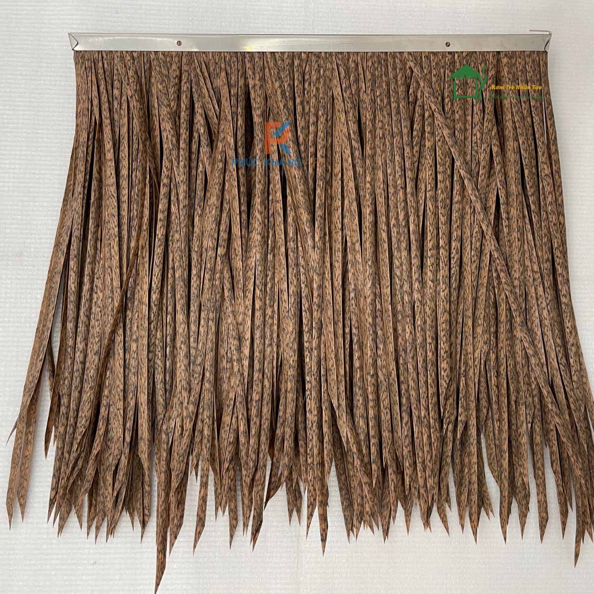 Rơm Nhân Tạo 11 Mẫu rơm nhân tạo màu vàng xám, nẹp inox