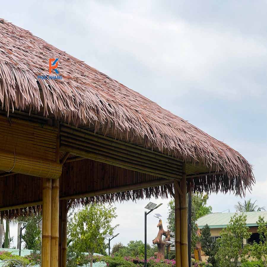 Mái chòi lợp rơm nhân tạo