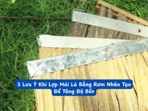 3 lưu ý khi lợp mái lá bằng rơm nhân tạo để tăng độ bền