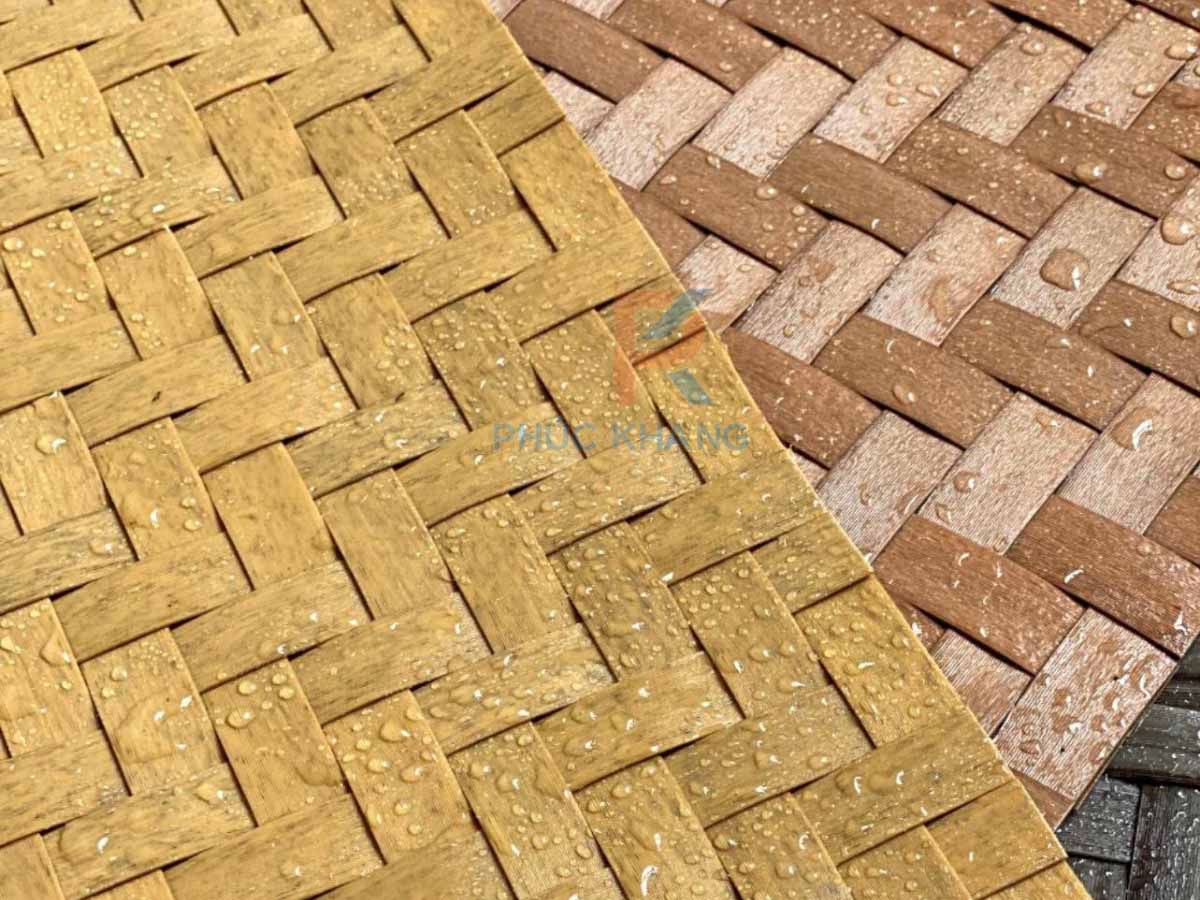Mẫu cót ép nhựa giả mây tre cao cấp