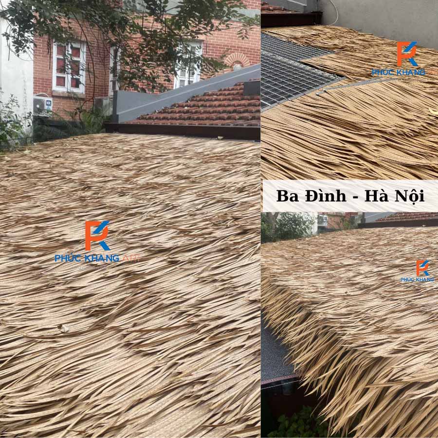 6 Dự án Mái Lá Nhân Tạo Tiêu Biểu Tại Hà Nội 7 Mái lá nhân tạo tại nhà dân Ba Đình – Giải pháp hiện đại giữa lòng phố cổ