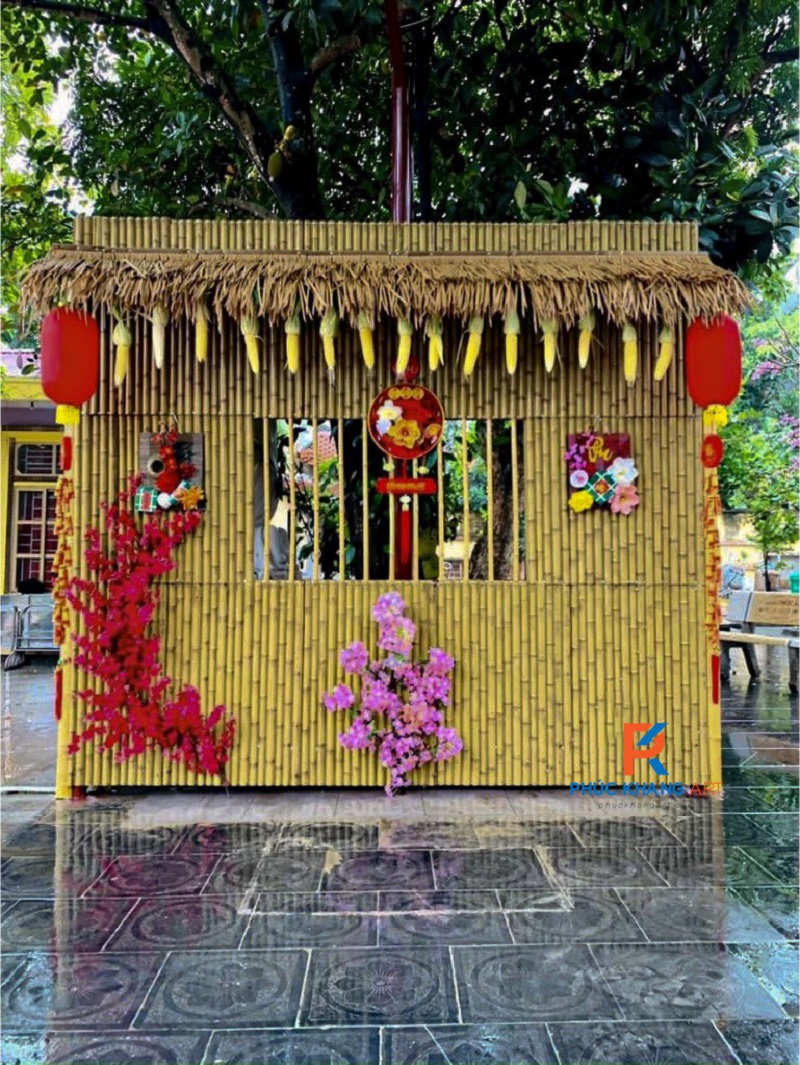 TẤM VÁN TRE NHỰA –Tấm Tre Nhân Tạo Nguyên Sinh Cao Cấp 2025 7 Tấm tre nhân tạo decor backdrop tiểu cảnh Tết