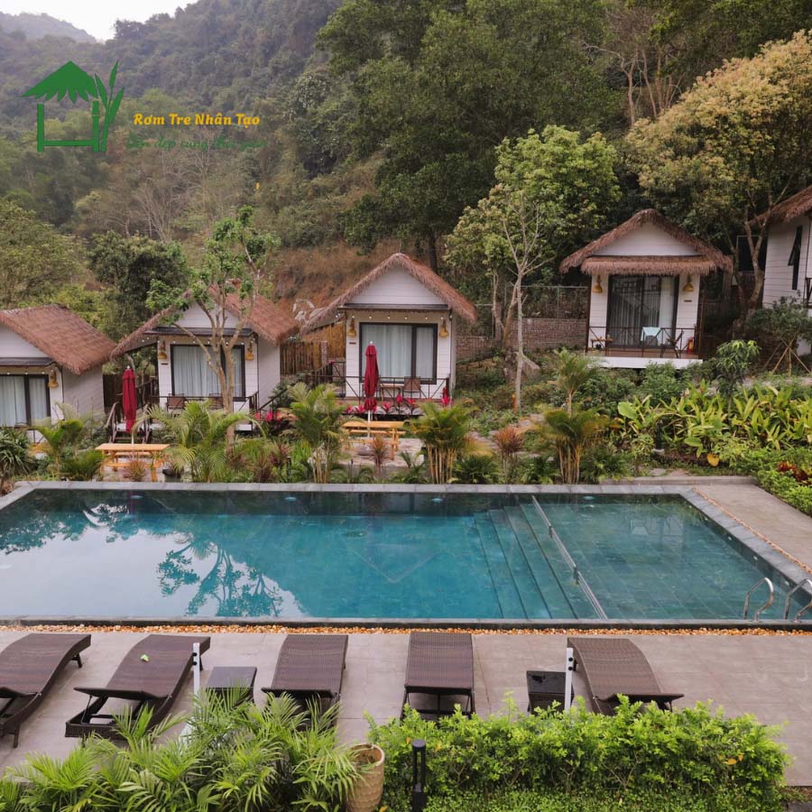 5 Lý Do Nhiều Resort Ở Lạng Sơn Chuyển Từ Rơm Thật Sang Rơm Nhân Tạo 7 Mái rơm nhân tạo sau 2 năm vẫn còn như ngày đầu