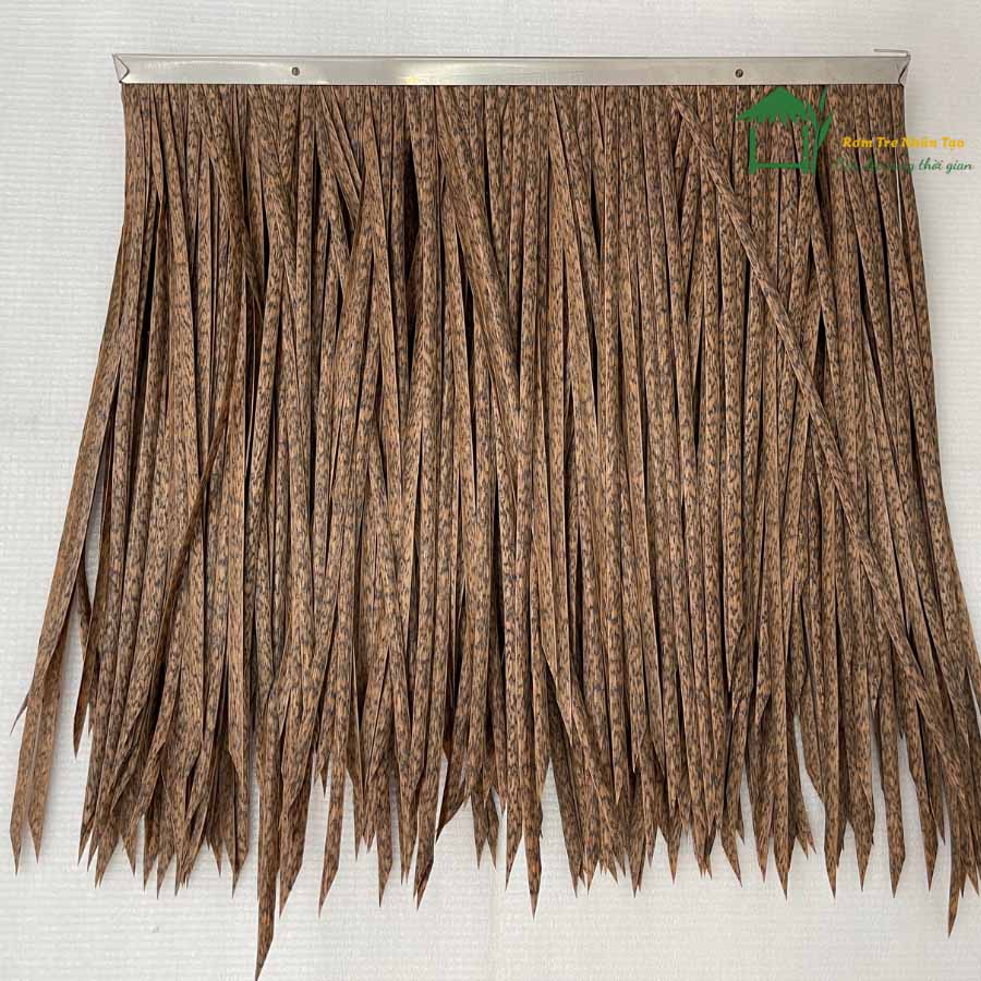 Rơm màu nâu xám nẹp inox