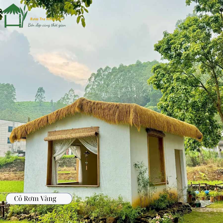 Quán cafe phong cách Hàn Quốc với cỏ rơm vàng
