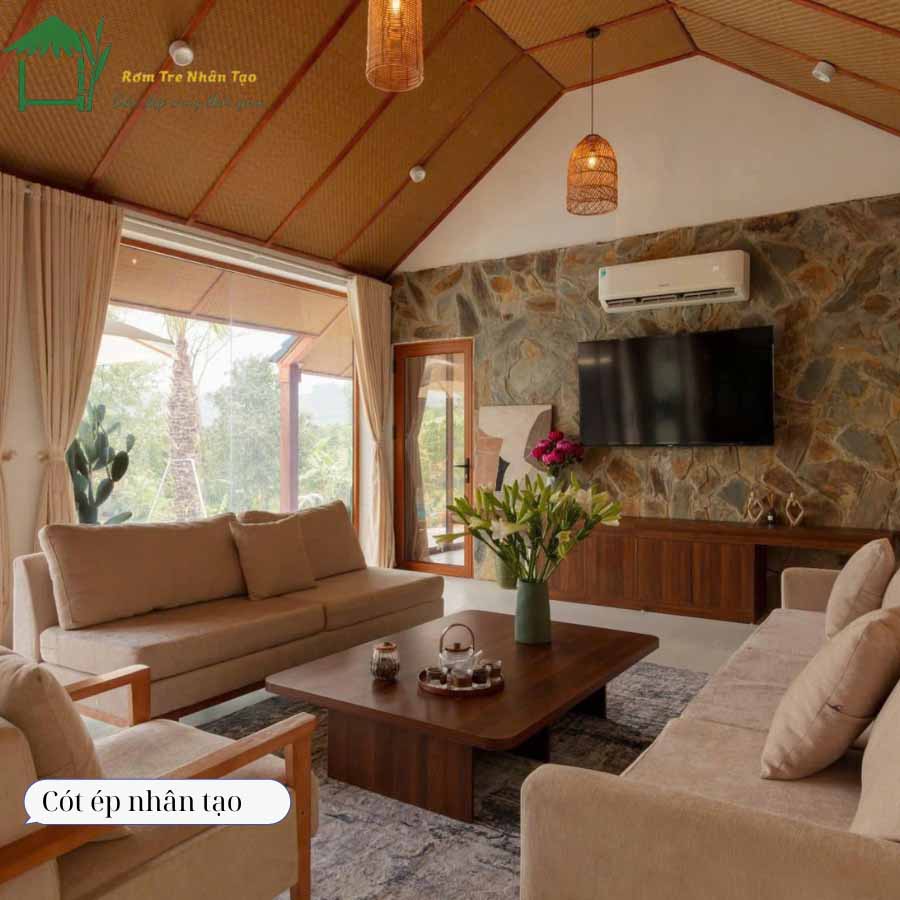 CÓT ÉP NHÂN TẠO ỐP TRẦN