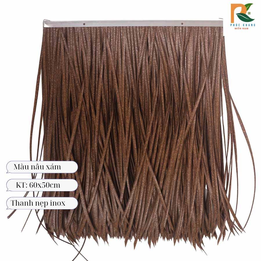 Rơm nhân tạo 6.0 inox - Màu nâu