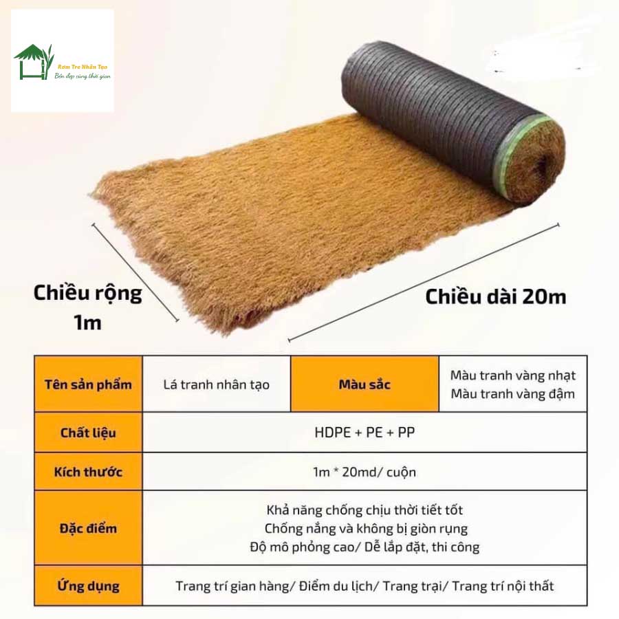 Thông tin thảm cỏ rơm vàng
