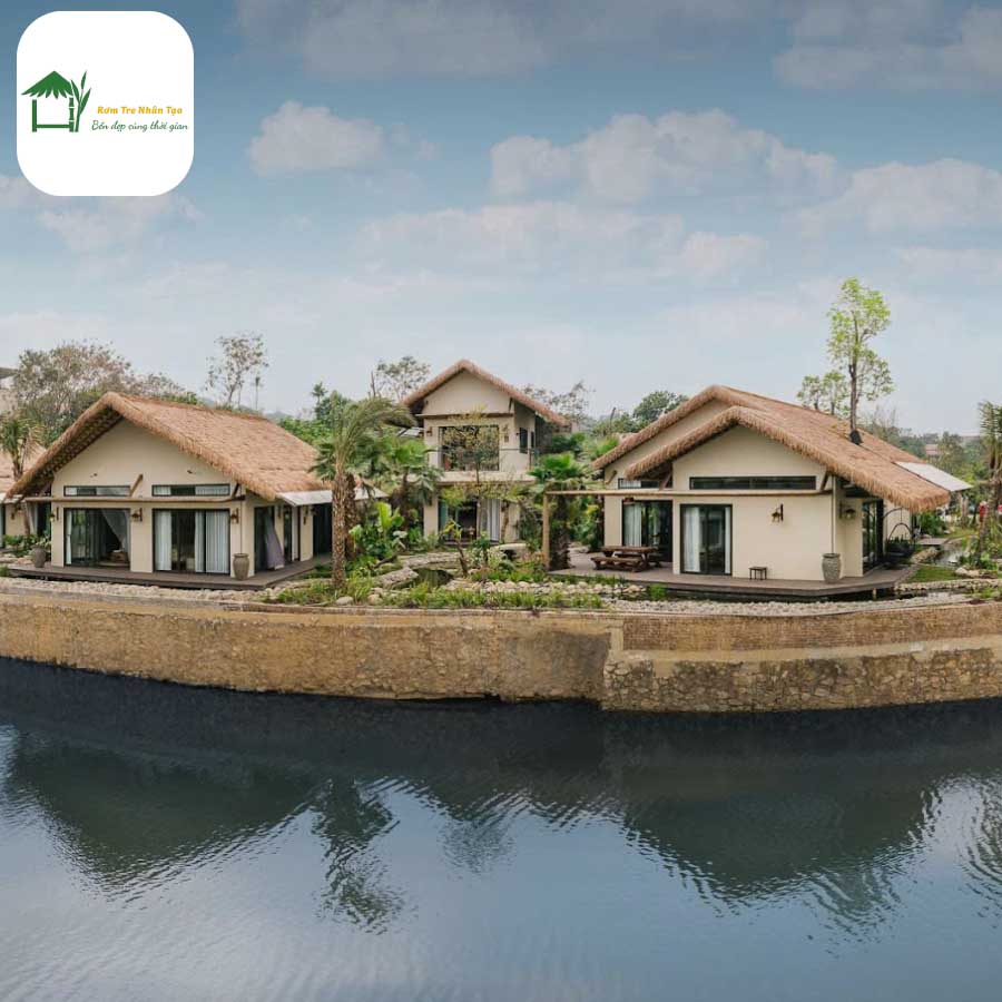 Cụm villa nghỉ dưỡng bên hồ nước tự nhiên. Ý Tưởng Thiết Kế Nhà Hàng