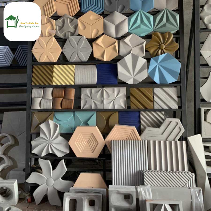Bộ sưu tập gạch decor nhiều hình khối 3D độc đáo, mang lại điểm nhấn hiện đại cho kiến trúc.