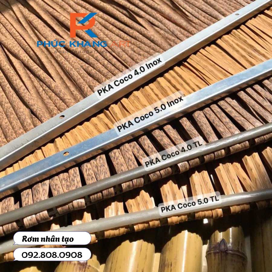 Cận cảnh chi tiết nẹp và lớp rơm nhân tạo
