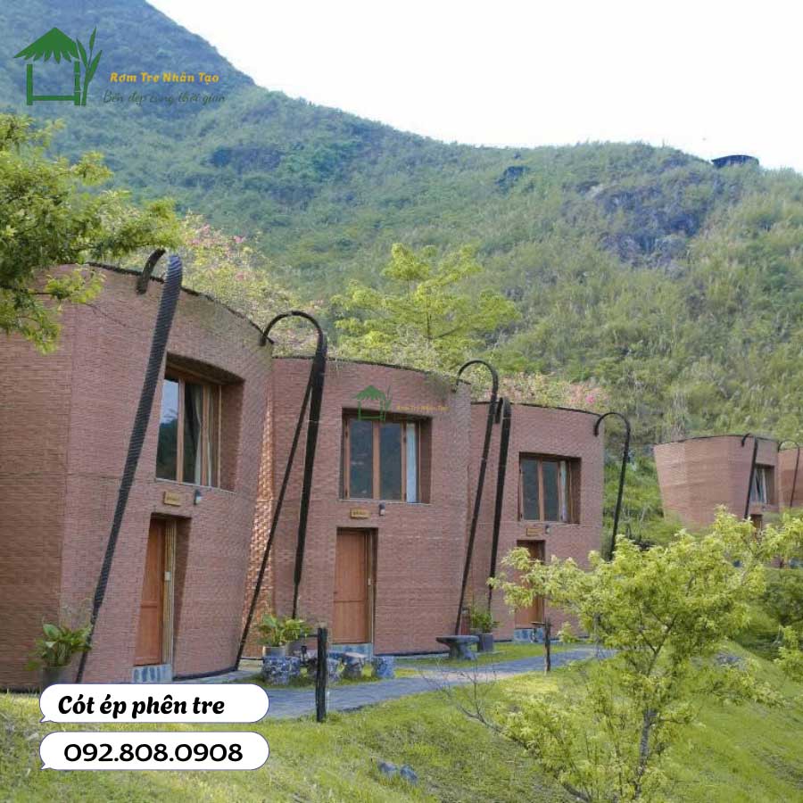 Thiết kế độc đáo homestay Quẩy Tấu Hà Giang với cót ép nan tre