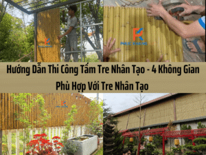 4 không gian phù hợp với tấm tre nhân tạo