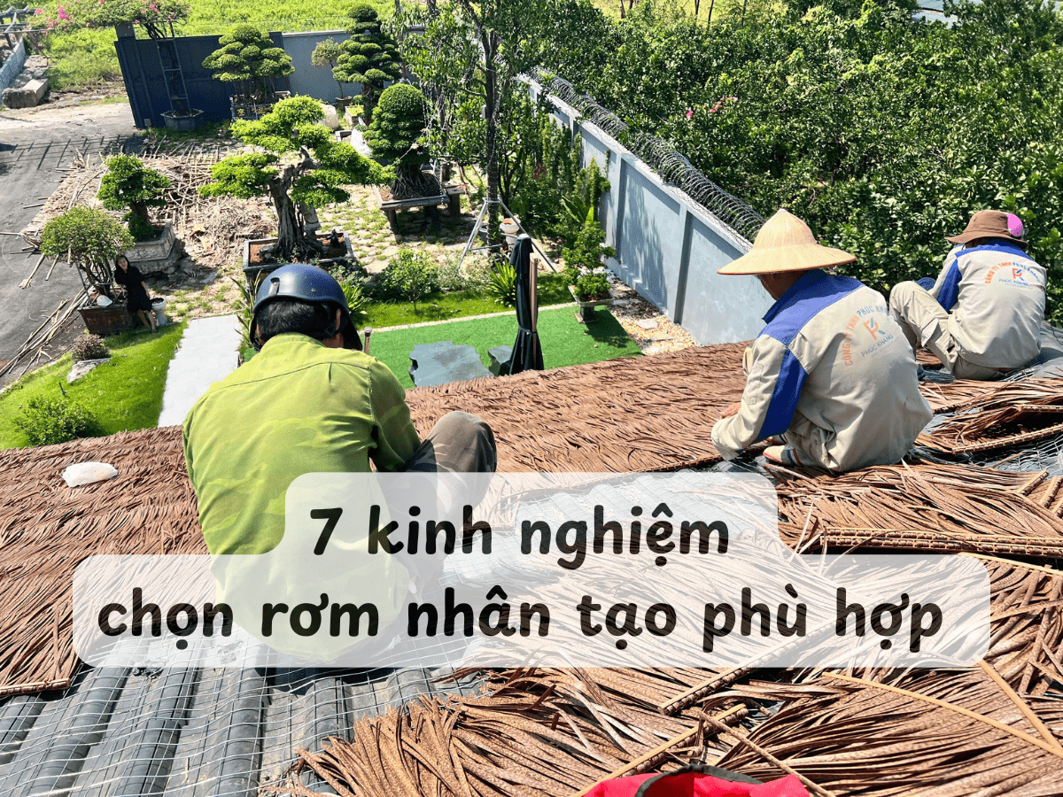 7 kinh nghiệm chọn rơm nhân tạo phù hợp