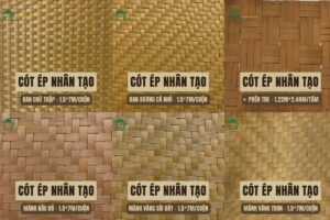 6 mẫu cót ép nhân tạo trang trí nổi bật