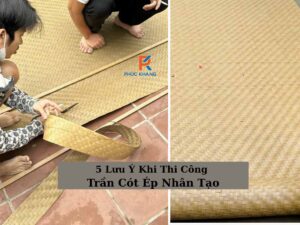 Hướng dẫn thi công trần cót ép nhựa đúng kỹ thuật