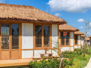 Thi công rơm nhân tạo tại khu nghỉ dưỡng KTown