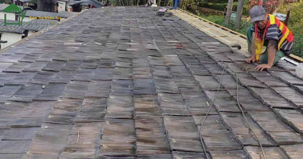 Ngói nhựa giả gỗ Pơ mu